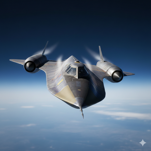 SR-71 Blackbird NASA titane