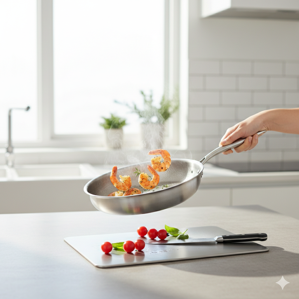 BarzeelPro™ Bundle Starter – Poêle + Planche à Découper